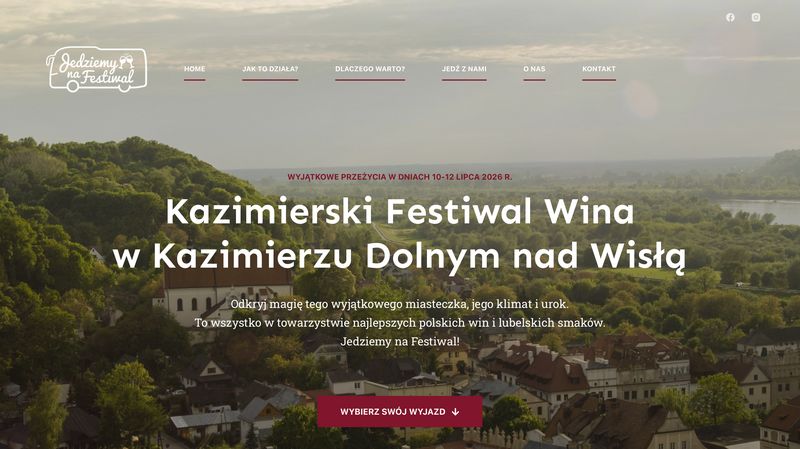 Strona Kazimierskiego Festiwalu Wina